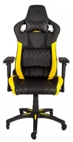 Žaidimų kėdė Corsair T1 RACE 2018, High Back Desk and Office Chair, Juoda/Gelton