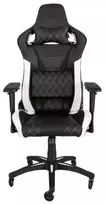 Žaidimų kėdė Corsair T1 RACE 2018, High Back Desk and Office Chair, Juoda/Balta