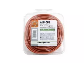 Profesionali pjovimo gija trimeriams RATIOPARTS Alucutline, šešiabriaunė, 1.6 mm, 15 metrų