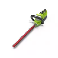 Akumuliatorinės gyvatvorių žirklės Greenworks G24HT57K2, 24V (su 1x2Ah akumuliatoriumi ir  universaliu įkrovikliu)