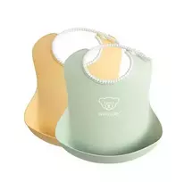 BABYBJÖRN minkšti seilinukai 2vnt. Powder Yellow / Powder Green 046342