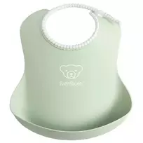 BABYBJÖRN minkštas seilinukas Powder Green 046361