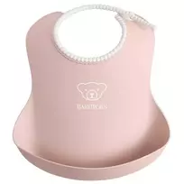 BABYBJÖRN minkštas seilinukas Powder Pink 046364