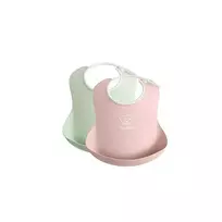 BABYBJÖRN minkšti seilinukai 2vnt. Powder Green / Powder Pink 046343