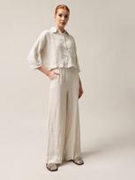 L'ARTE MILANO Moteriškos kelnės, Capsule Collection, 100% linas