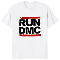 Vintage Run Dmc Fashion Hip Hop Rock Headwear Loose Women's T-Shirt Muisc Printed Pattern T-Shirt Harajuku Casual T-Shirt S