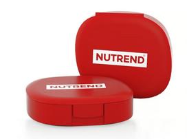 "Nutrend Pill Box" dėžutė kapsulėms, vitaminams su skyreliais raudona