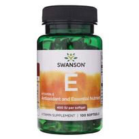 "Swanson" natūralus vitaminas E 400 TV - 100 minkštųjų gelių