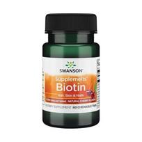 Swanson Biotinas - 60 pastilių