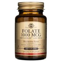 "Solgar Folate" 1000 mcg DFE (Metafolin® 1000 mcg) - 60 tablečių