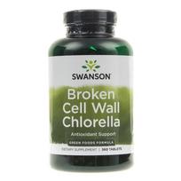 "Swanson Chlorella" (padalytos ląstelių sienelės) - 360 tablečių