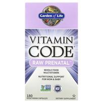 "Garden of Life" vitaminų kodas RAW Prenatal - 180 kapsulių