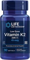 "Life Extension" mažos dozės vitaminas K2 (MK-7) 45 mcg - 90 minkštųjų gelių