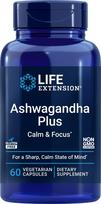 "Life Extension Ashwagandha Plus Calm & Focus" - 60 kapsulių