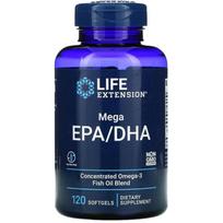 "Life Extension Mega EPA/DHA" - 120 minkštųjų gelių