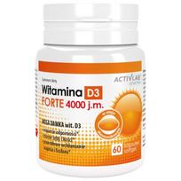 "Activlab Pharma" vitaminas D3 Forte 4000 TV - 60 kapsulių