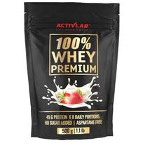 "Activlab" 100 % išrūgų baltymų papildas, braškių - 500 g