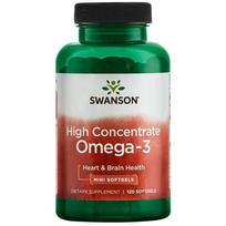 "Swanson" didelio koncentrato Omega-3 - 120 kapsulių