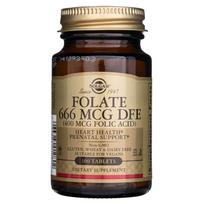 "Solgar Folate" 400 mcg (folio rūgštis) - 100 tablečių