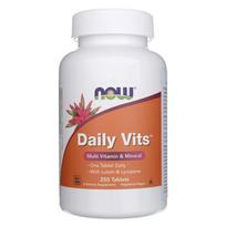 "Now Foods Daily Vits", daugiafunkciniai vitaminai ir mineralai - 250 tablečių