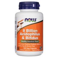 Now Foods Acidophilus ir Bifidus 8 milijardai CFU - 120 Veg kapsulių