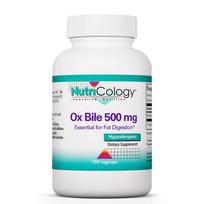 Nutricology Ox Bile 500 mg - 100 Veg kapsulių