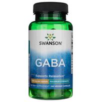 "Swanson GABA - maksimalus stiprumas 750 mg - 60 Veg kapsulių