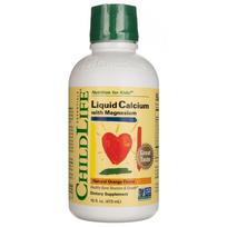 "ChildLife" skystas kalcis su magniu, natūralaus apelsinų skonio - 473 ml