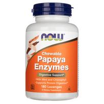 "Now Foods" kramtomasis enzimas papaja - 180 pastilių