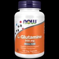 "Now Foods" L-glutaminas 500 mg - 120 kapsulių