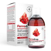 AURA HERBALS Ferradrop - Geležis + folio rūgštis (500 ml)
