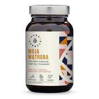AURA HERBALS Mano kepenys: artišokas + erškėtuogės + ciberžolė (60 kapsulių).