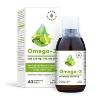 AURA HERBALS Omega-3 (370 DHA ir 700 EPA) skystis (200 ml)