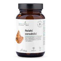 AURA HERBALS Reishi sporos 800 mg + vitaminas C (60 kapsulių).