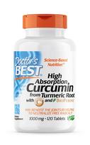 DOCTOR'S BEST Curcumin C3 kompleksas su bioperinu (120 tablečių)