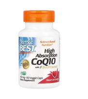 DOCTOR'S BEST Kofermentas Q10 400 mg ir Piperine BioPerine - Vegan (60 kapsulių).