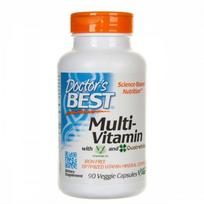 DOCTOR'S BEST Multi-Vitamin - vitaminų ir mineralų rinkinys be geležies (90 kapsulių).