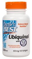DOCTOR'S BEST Ubichinolis - Kofermentas Q10 100 mg (60 kapsulių)
