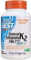 DOCTOR'S BEST Vitaminas K2 MK7 45 mcg (60 kapsulių)