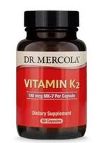 DR. MERCOLA Vitaminas K2 MK7 (90 kapsulių)