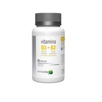 HERBOVITA Vitaminas D3 + K2 (90 kapsulių)