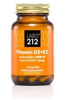 LABS212 Vitaminas D3 4000 TV + K2 (60 kapsulių)