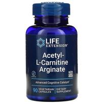LIFE EXTENSION acetil-L-karnitino arginatas (90 kapsulių).