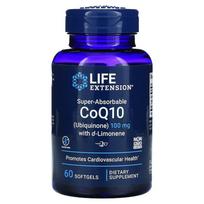 LIFE EXTENSION Kofermentas Q10 Ubichinonas 100 mg + D-limonenas 100 mg (60 kapsulių).