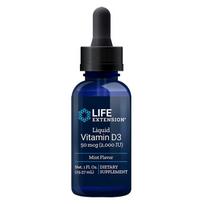 LIFE EXTENSION Vitaminas D3 2000 TV - mėtos (29,57 ml)