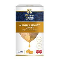 MANUKA HEALTH saldainiai su Manuka medumi MGO™ 400+ ir vitaminu C - imbiero ir citrinos skonio (65 g)