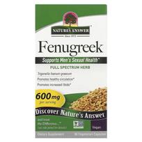 NATURE'S ANSWER Fenugreek - vaistinė ožragė (90 kapsulių).