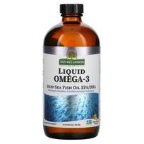 "NATURE'S ANSWER" skystas omega-3 giliavandenių žuvų aliejus EPA/DHA (480 ml)