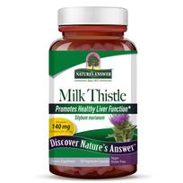 NATURE'S ANSWER Milk Thistle Seed Extract - Pieno raktažolių sėklų ekstraktas (120 kapsulių).