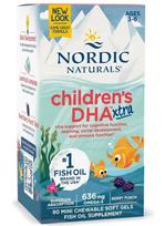 NORDIC NATURALS Childrens DHA Xtra 636 mg (90 kapsulių)